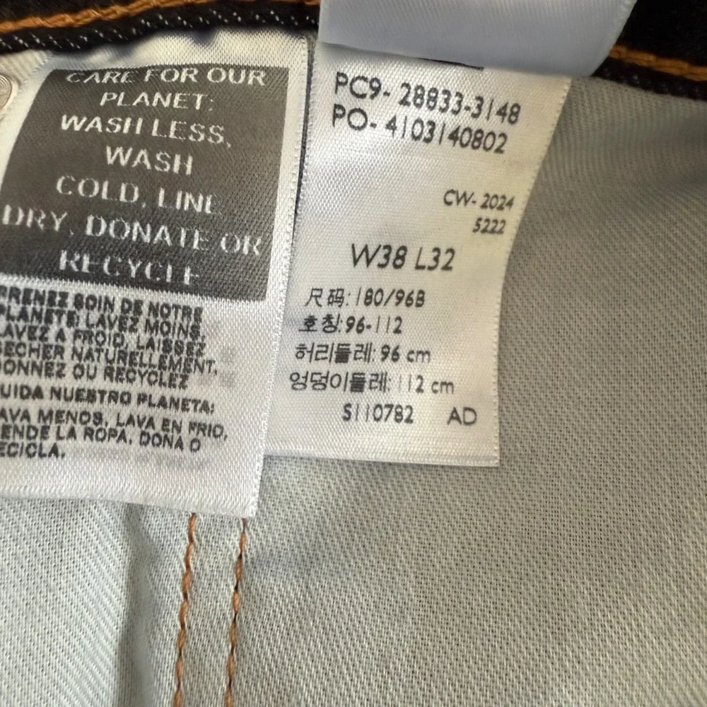 Levi Strauss 512 Slim‎ Taper Jeans Dark Wash Mens W38 L32